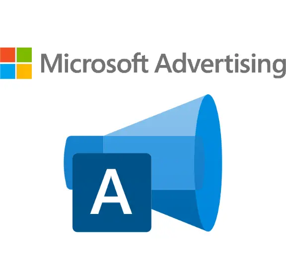 Microsoft Advertising Logo with Loud Speaker